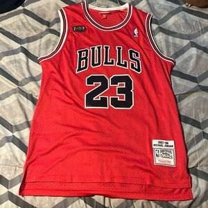 Men’s Chicago Bulls Michael Jordan 1997/98 Hardwood Classics Authentic Jersey